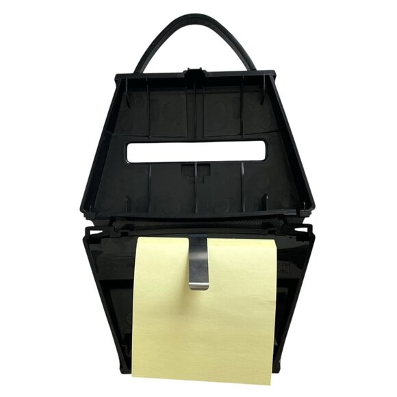 Post-it Pop Up Reusable Note Dispenser Black Croco Purse Office Accessory - Picture 3 of 3